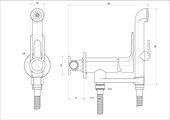 Комплект для гигиенического душа Aquatek Альфа встроенный, хром AQ1919CR