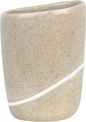 Стакан для зубных щёток Spirella Etna Stone, песочный 1014345