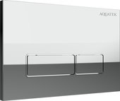 Панель смыва Aquatek клавиши прямоугольные, 162x244, ободок хром, хром KDI-0000062