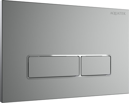 Панель смыва Aquatek клавиши прямоугольные, 162x244, ободок хром, хром матовый KDI-0000063