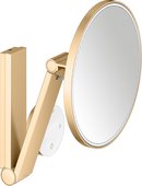 Косметическое зеркало Keuco iLook_move, с подсветкой, круглое, с сенсорной панелью, увеличение х5, латунь шлифованная 17612 259002