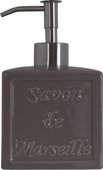 Ёмкость для жидкого мыла фарфоровая серая Spirella Savon De Marseille 4006577