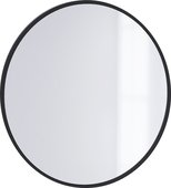 Зеркало Jorno Steal, круглая, чёрная рама Ste.02.77/B