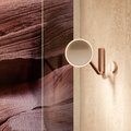 Косметическое зеркало Keuco iLook_move, с подсветкой, круглое, с сенсорной панелью, увеличение х5, красное золото шлифованное 17612 299002
