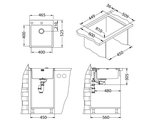 Кухонная мойка Alveus Pure 20, 465x525, врезная, нержавеющая сталь 1103608