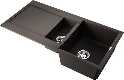 Кухонная мойка Omoikiri Sakaime 100-2-ES, две чаши, espresso 4997219