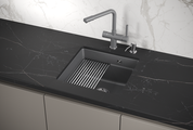 Кухонная мойка Granula Kitchen Space KS-4501U, 450x450, подстольный монтаж, кварц, Алюминиум 4501U, АЛЮМИНИУМ