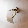 Держатель туалетной бумаги Bemeta Amber, с крышкой, медное золото матовое 155112012