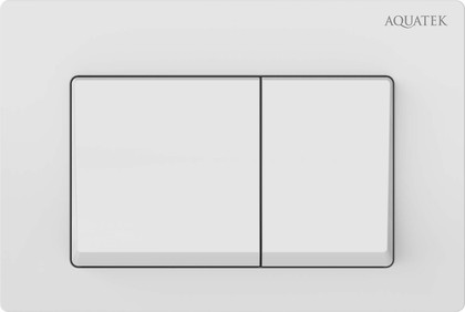 Панель смыва Aquatek Small для INS-0000018, клавиши квадрат, белый TDI-0000004
