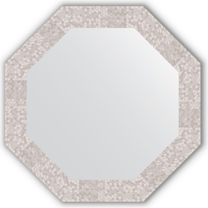 Зеркало Evoform Octagon 630x630 в багетной раме 70мм, соты алюминий BY 3746