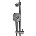 Душевая система со смесителем AQUAme d250, излив, высота 1100-1500, лейка 3jet, gun metal AQM8011GM