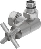 Вентиль Сунержа 3D правый Крест G1/2"НРxG3/4"НГ, сатин 071-1411-1234