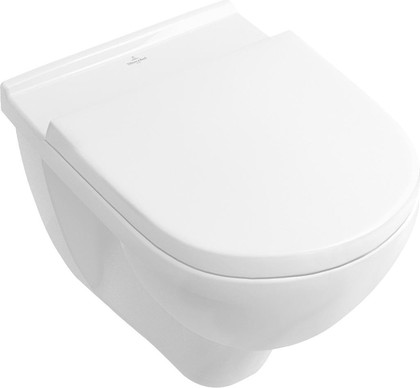 Унитаз подвесной Villeroy & Boch O.novo, безободковый, сидение Soft Close 5660HR01