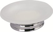 Мыльница настольная круглая, матовое стекло / хром Colombo Positano B3640