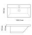 Раковина  Madera Classica 100, белый 4627173210201