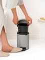 Мусорный бак с педалью Brabantia NewIcon 3л, Soft Grey Мягкий серый 252181