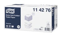 Туалетная бумага Tork Premium листовая, 30 упаковок по 252 штуки, мягкая 114276
