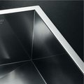 Кухонная мойка основная чаша справа, без крыла, нержавеющая сталь зеркальной полировки Blanco Zerox 400/550-Т-IF 517261