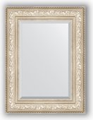 Зеркало Evoform Exclusive 600x800 с фацетом, в багетной раме 109мм, виньетка серебро BY 3400