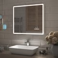 Зеркало Vigo Geometry Media Voice 800x700 LED-подсветка, подогрев, голосовое управление, Bluetooth, дата, время 048
