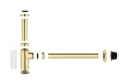 Сифон для раковины Aquatek цилиндр, полированное золото AQ6012PG