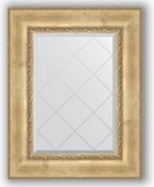 Зеркало Evoform Exclusive-G 620x800 с гравировкой, в багетной раме 120мм, состаренное серебро с орнаментом BY 4041