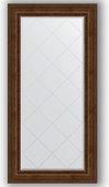 Зеркало Evoform Exclusive-G 820x1640 с гравировкой, в багетной раме 120мм, состаренная бронза с орнаментом BY 4300
