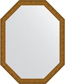 Зеркало Evoform Polygon 700x900 в багетной раме 56мм, виньетка состаренное золото BY 7024