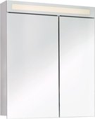 Зеркальный шкаф Dreja Uni 60, с LED-подсветкой, белый 99.9001