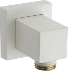 Подключение душевого шланга Bossini Zen, квадратный, матовый белый V00240.045