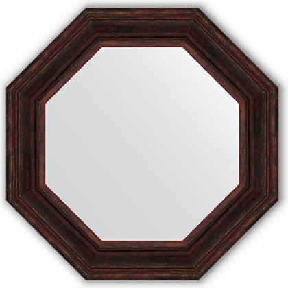 Зеркало Evoform Octagon 692x692 в багетной раме 99мм, тёмный прованс BY 3827