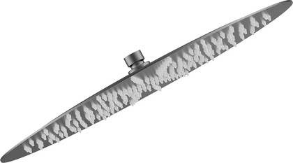 Верхний душ AQUAme Siena круглый d400мм, нержавеющая сталь, gun metal AQM8606GM