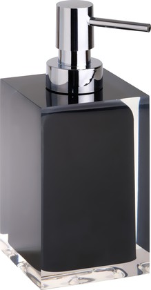Дозатор для жидкого мыла Bemeta Vista, хром, чёрный 120109016-100