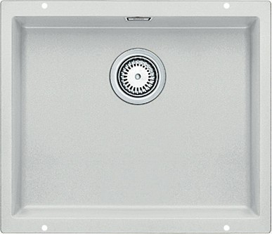 Кухонная мойка без крыла, с клапаном-автоматом, гранит, серый шёлк Blanco Subline 500-U 515236