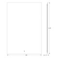 Зеркало с фацетом Defesto Glow 80x120, LED подсветка, ИК-выключатель, тёплый белый свет DF 2520R