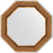 Зеркало Evoform Octagon 794x794 в багетной раме 101мм, вензель бронзовый BY 3840
