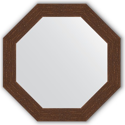 Зеркало Evoform Octagon 630x630 в багетной раме 70мм, мозаика античная медь BY 3740