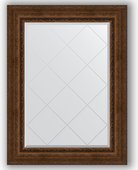 Зеркало Evoform Exclusive-G 820x1100 с гравировкой, в багетной раме 120мм, состаренная бронза с орнаментом BY 4214