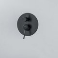 Смеситель для душа Aquatek Европа 3 потребителя, внешняя и скрытая часть, чёрный матовый AQ1347MB