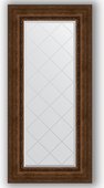 Зеркало Evoform Exclusive-G 620x1320 с гравировкой, в багетной раме 120мм, состаренная бронза с орнаментом BY 4085
