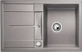 Кухонная мойка оборачиваемая с крылом, с клапаном-автоматом, гранит, алюметаллик Blanco METRA 45 S-F 519082