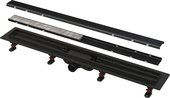 Душевой лоток Alca APZ19BLACK Simple, 650мм, с порогами для двусторонней решётки, чёрный матовый APZ19BLACK-650