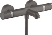 Термостат для ванны Hansgrohe Ecostat Comfort, шлифованный чёрный хром 13114340