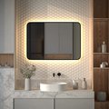 Зеркало с окантовкой Defesto Aura 100x70, LED подсветка, ИК-выключатель, тёплый белый свет DF 2979RH