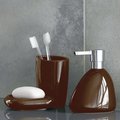Туалетный ёршик Spirella Etna Shiny напольный, керамика, коричневый 1016119
