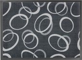 Коврик придверный Golze Homelike 50x75, серые круги 1676-40-22
