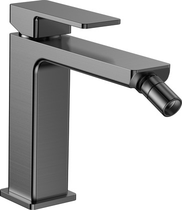 Смеситель для биде AQUAme Savona, гладкий, gun metal AQM6816GM