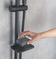 Комплект для душа Aquatek Вега Set 4в1 верхний душ потолочный, гарнитур, матовый чёрный AQ1075MB