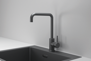 Смеситель кухонный Granula Kitchen Space KS-7110, высокий излив, однорычажный, Графит матовый 7110, ГРАФИТ МАТОВЫЙ