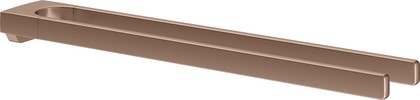 Полотенцедержатель Keuco Collection Moll 450мм, двойной, неповоротный, красное золото шлифованное 12718 290000
